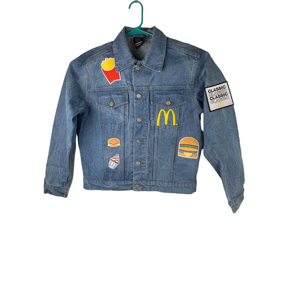 McDonald's Uber Eats limited edition denim jacket Jean jacket size Small Rare
